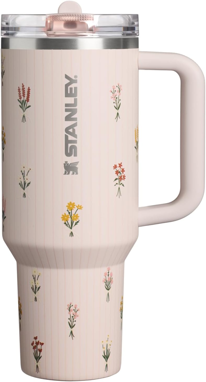 STANLEY Quencher ProTour Flipstraw Tumbler, 40 oz, Peach Rose