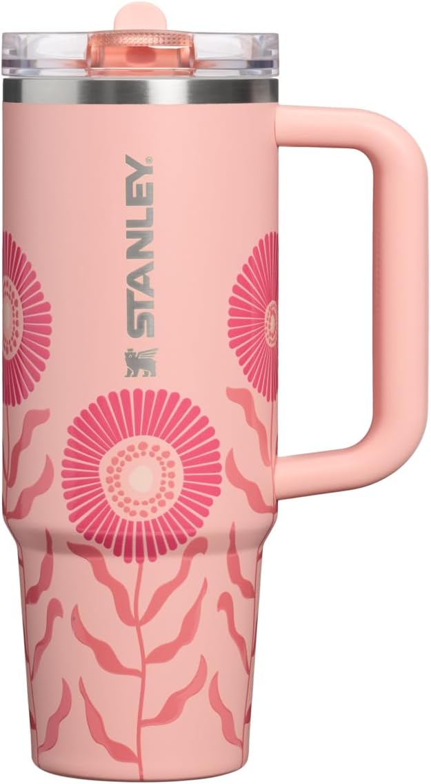 STANLEY Quencher ProTour Flipstraw Tumbler, 40 oz, Peach Rose