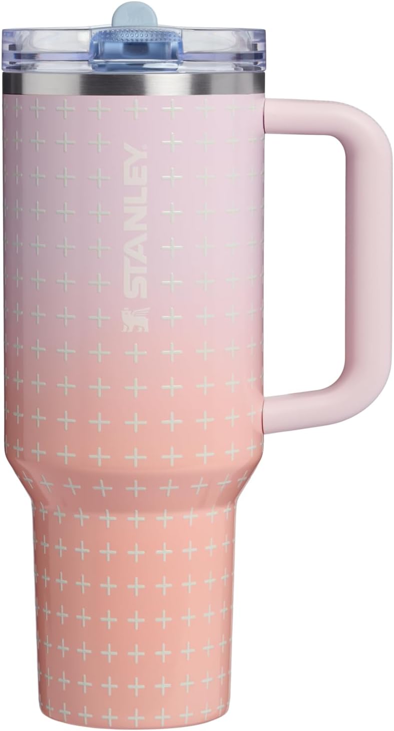 STANLEY Quencher ProTour Flipstraw Tumbler, 40 oz, Peach Rose