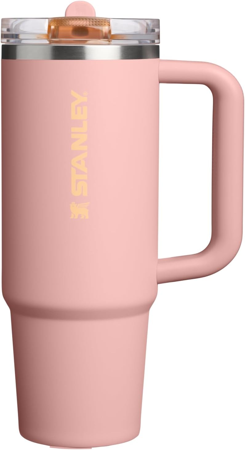 STANLEY Quencher ProTour Flipstraw Tumbler, 40 oz, Peach Rose