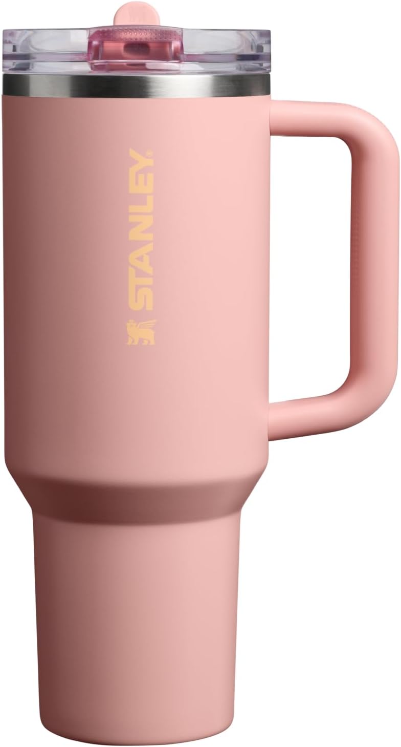 STANLEY Quencher ProTour Flipstraw Tumbler, 40 oz, Peach Rose