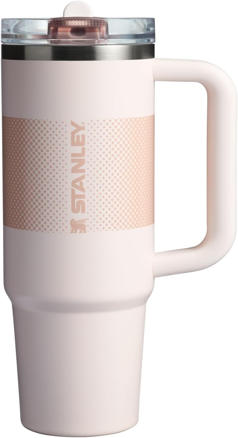 STANLEY Quencher ProTour Flipstraw Tumbler, 40 oz, Peach Rose