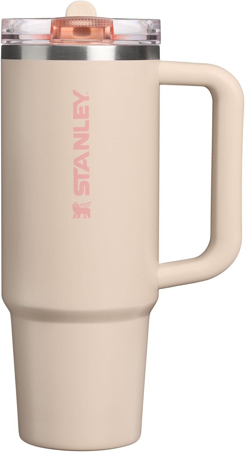 STANLEY Quencher ProTour Flipstraw Tumbler, 40 oz, Peach Rose
