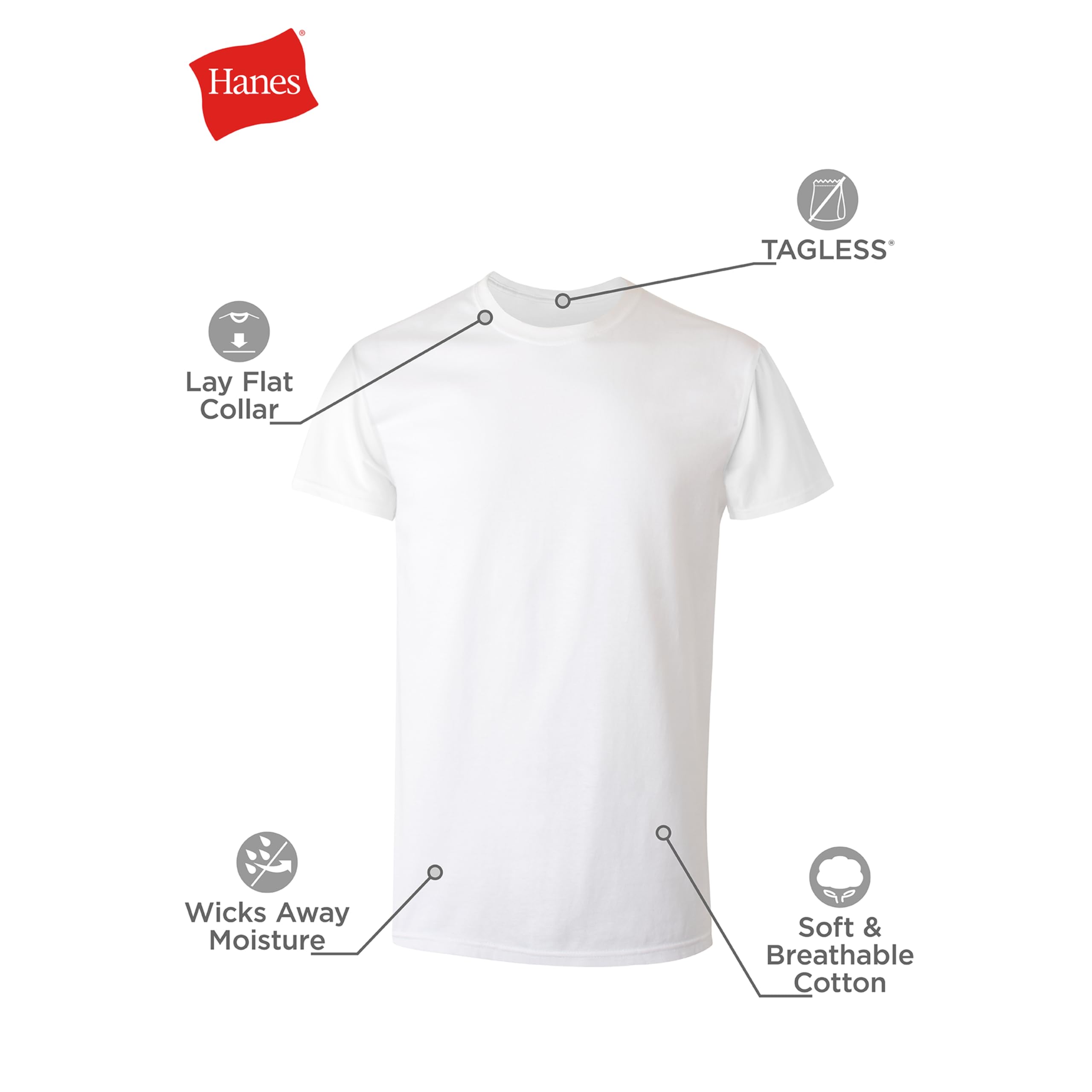 Hanes Men's Undershirt Packs,