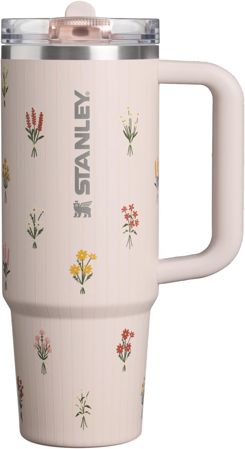 STANLEY Quencher ProTour Flipstraw Tumbler, 40 oz, Peach Rose