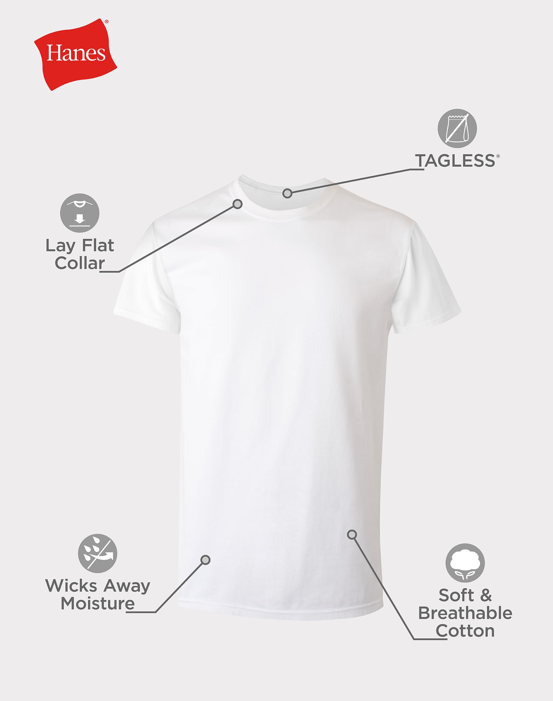 Hanes Men's Undershirt Packs,