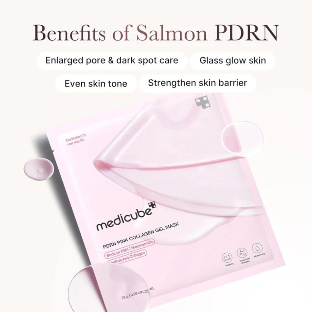 4 PCS Medicube PDRN Pink Collagen Gel Mask