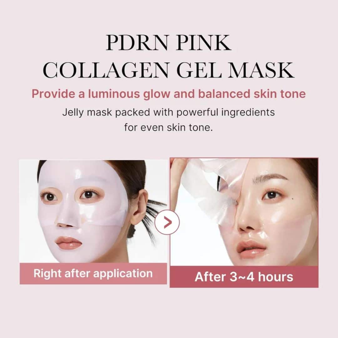 4 PCS Medicube PDRN Pink Collagen Gel Mask